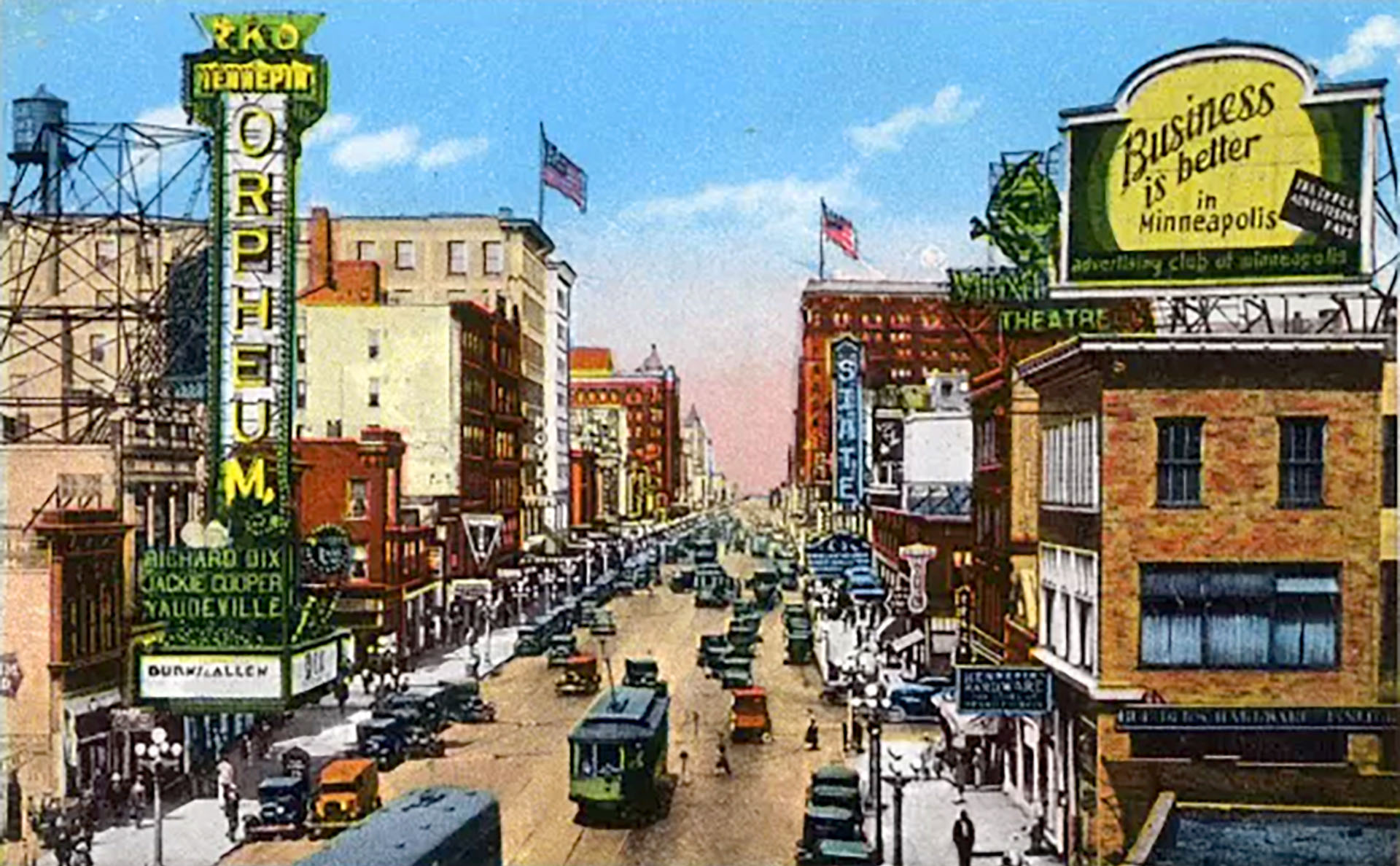 Hennepin Avenue from 10th Street, Minneapolis, Minnesota, 1920s